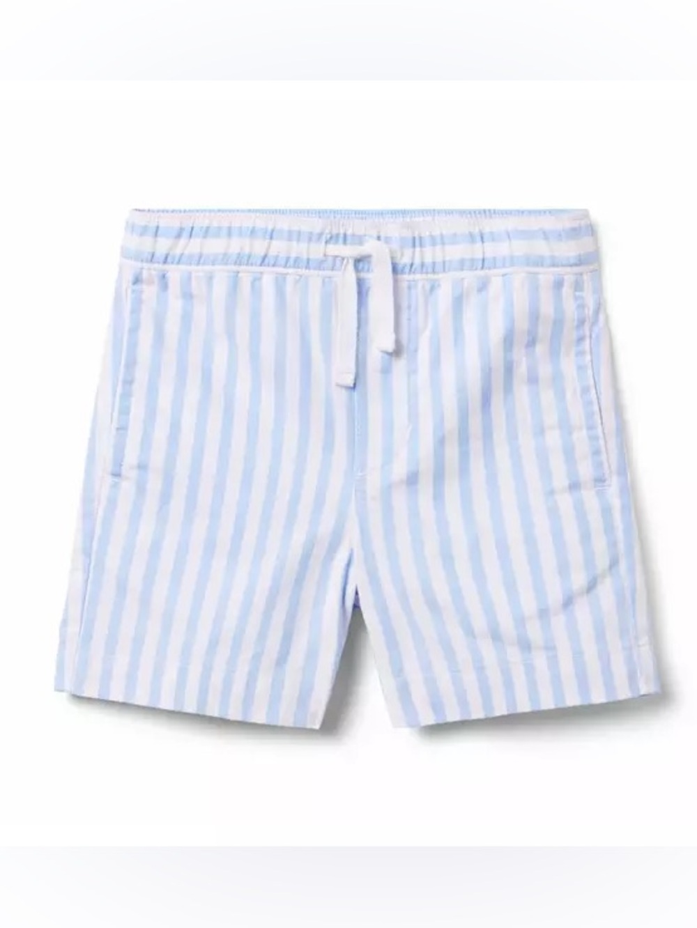 Janie and Jack Blue and White Striped Drawstring Shorts